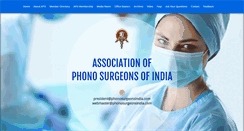 Desktop Screenshot of phonosurgeonsindia.com