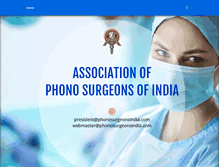 Tablet Screenshot of phonosurgeonsindia.com